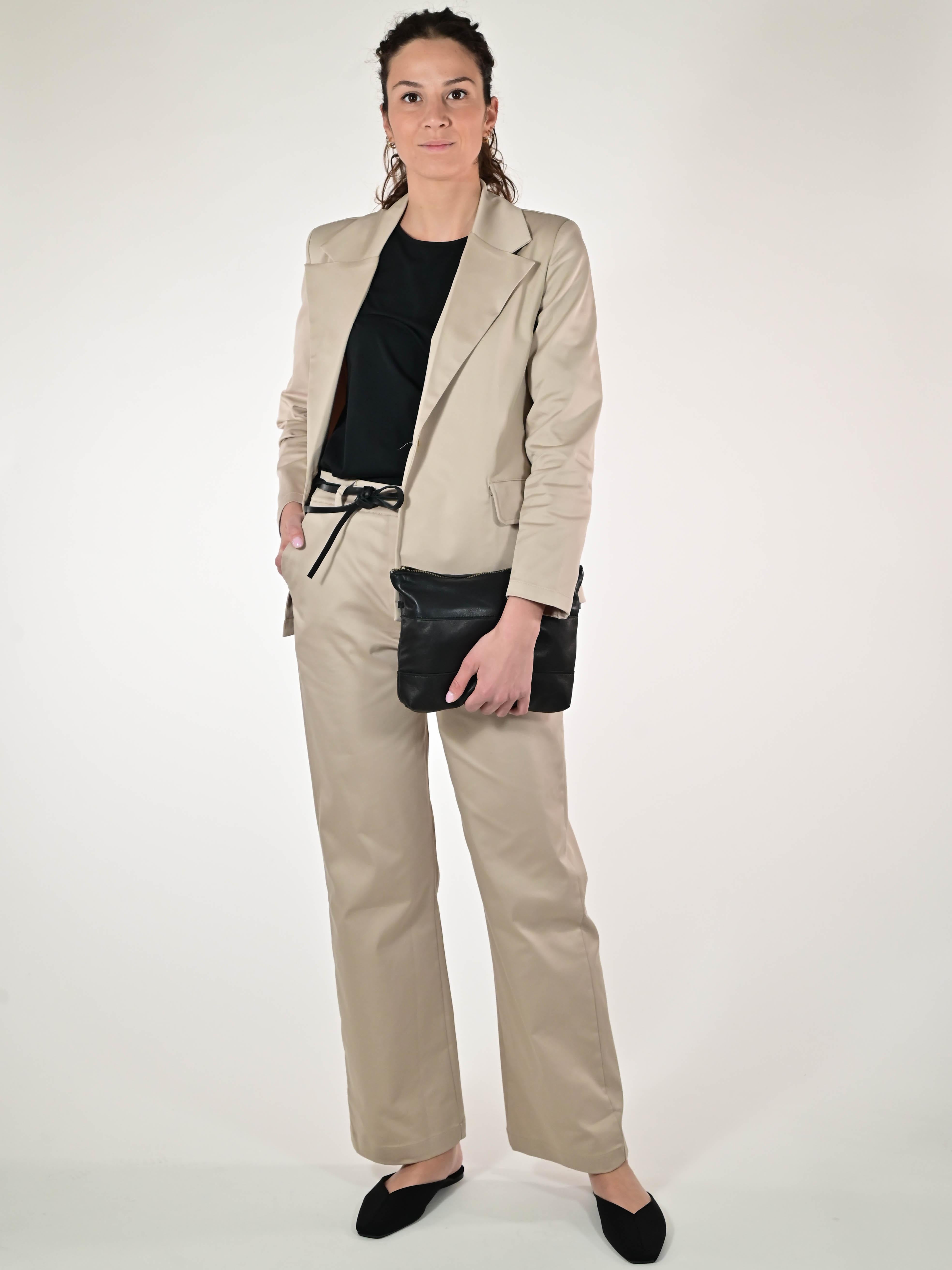 Giacca sfiancata cotone beige G1099136 BEIGE LALTRA|STORIA
