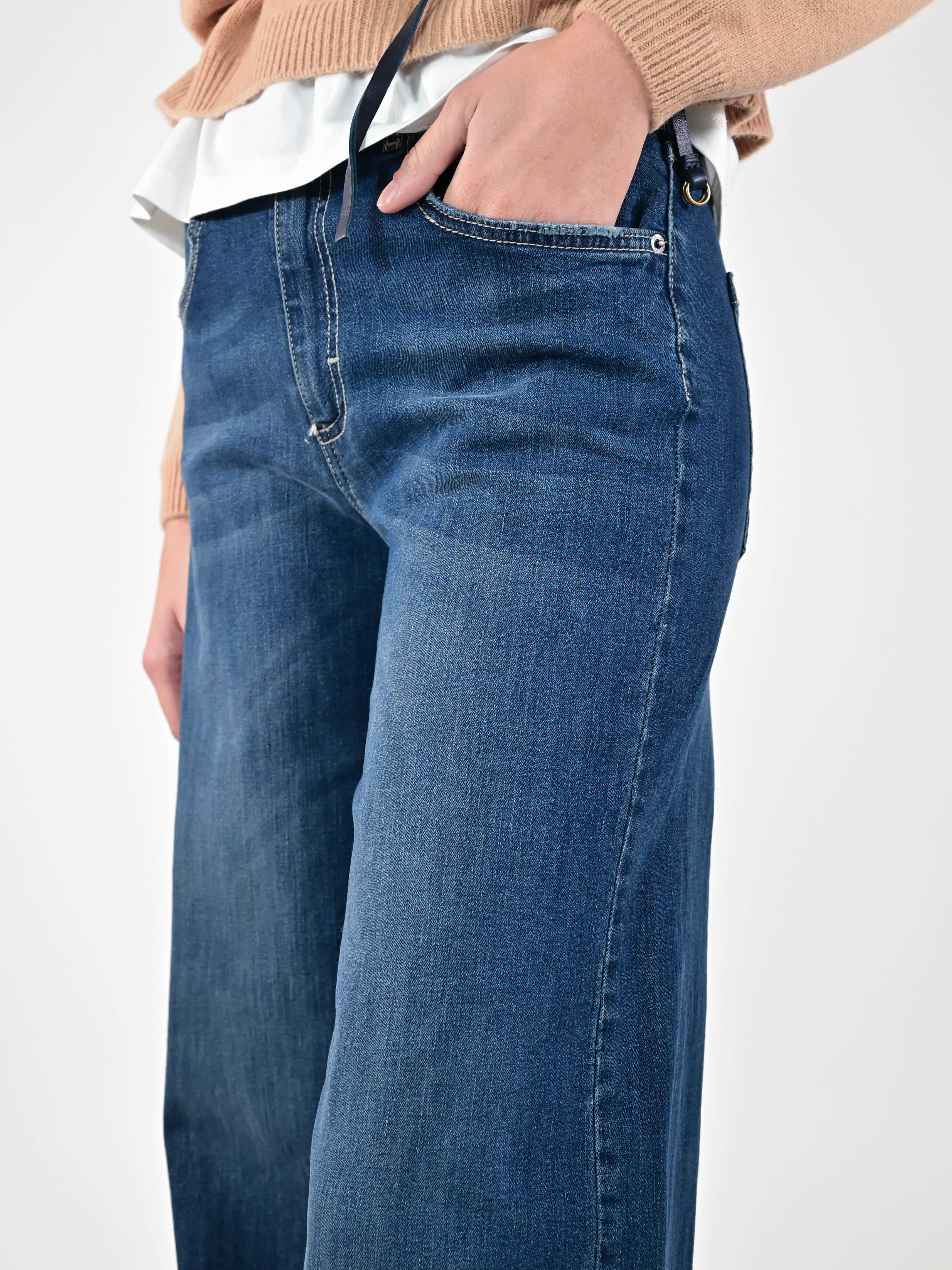 Jeans palazzo cotone BL206-570P32 DENIM LALTRA|STORIA