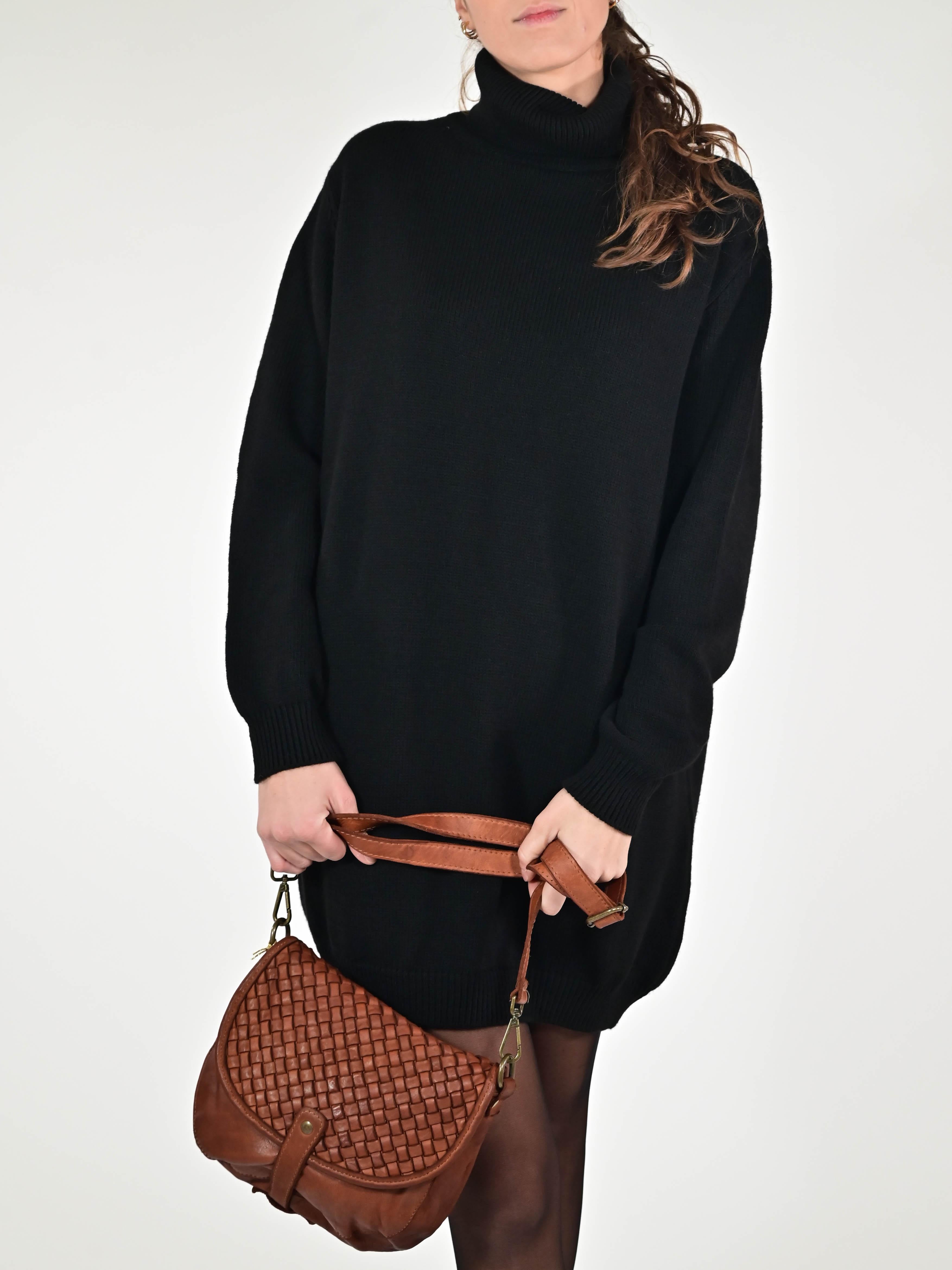 Borsa tolfina patta intreccio vera pelle cuoio CPFBD4544 CUOIO LALTRA|STORIA