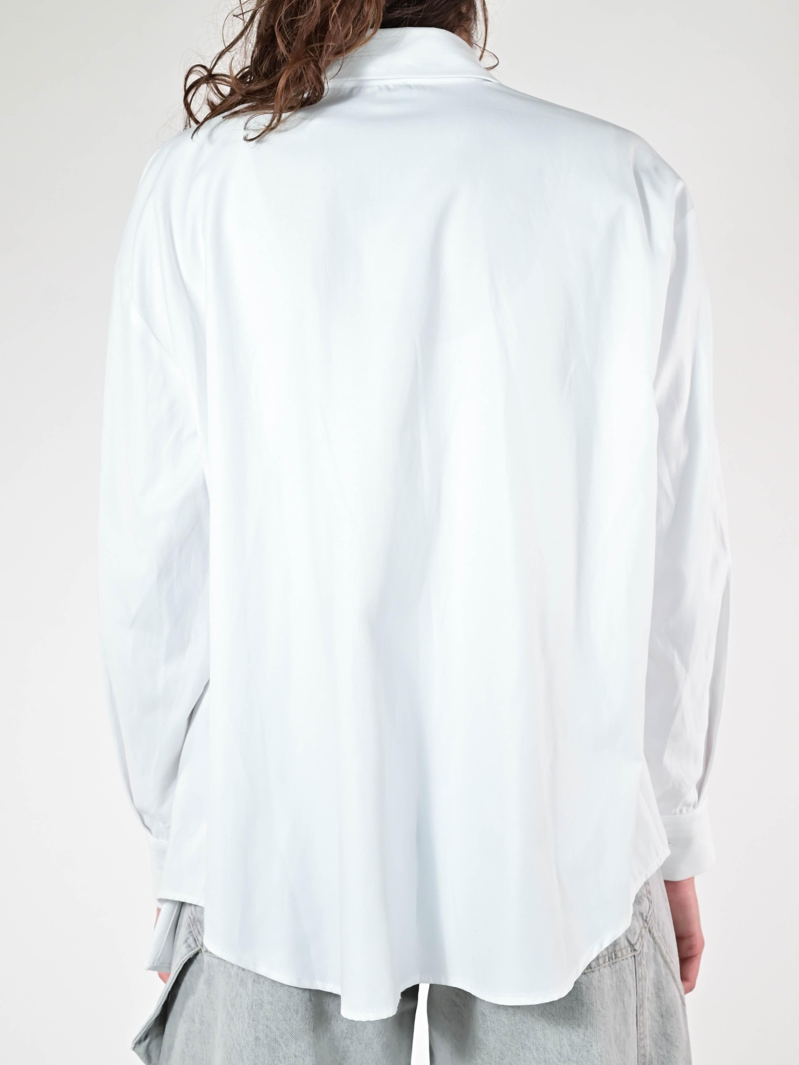 Camicia basic cotone bianco C6601-T141-BAS21 BIANCO LALTRA|STORIA