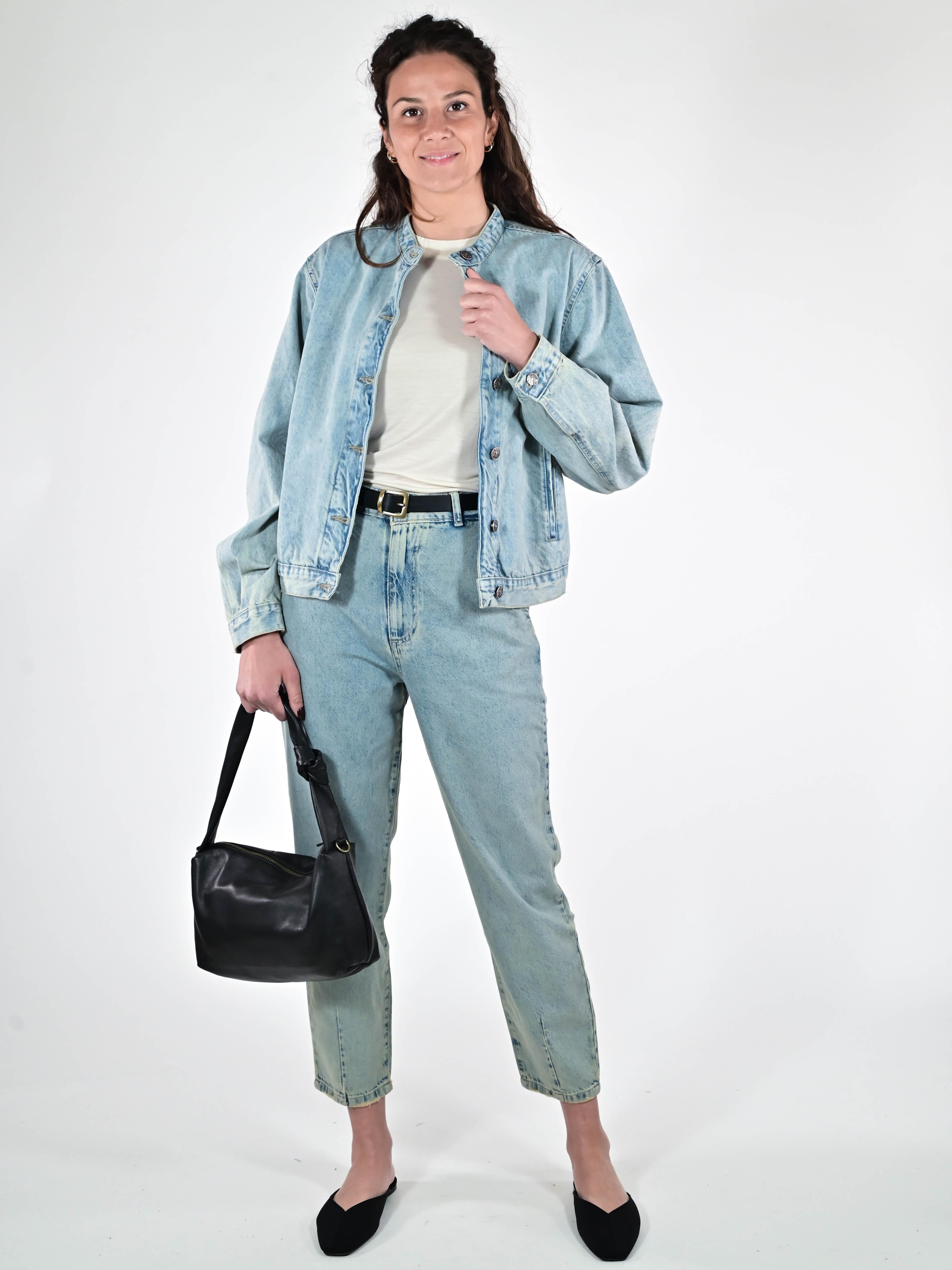 Giubbino denim collo coreana BL318-528J40 JEANS LALTRA|STORIA