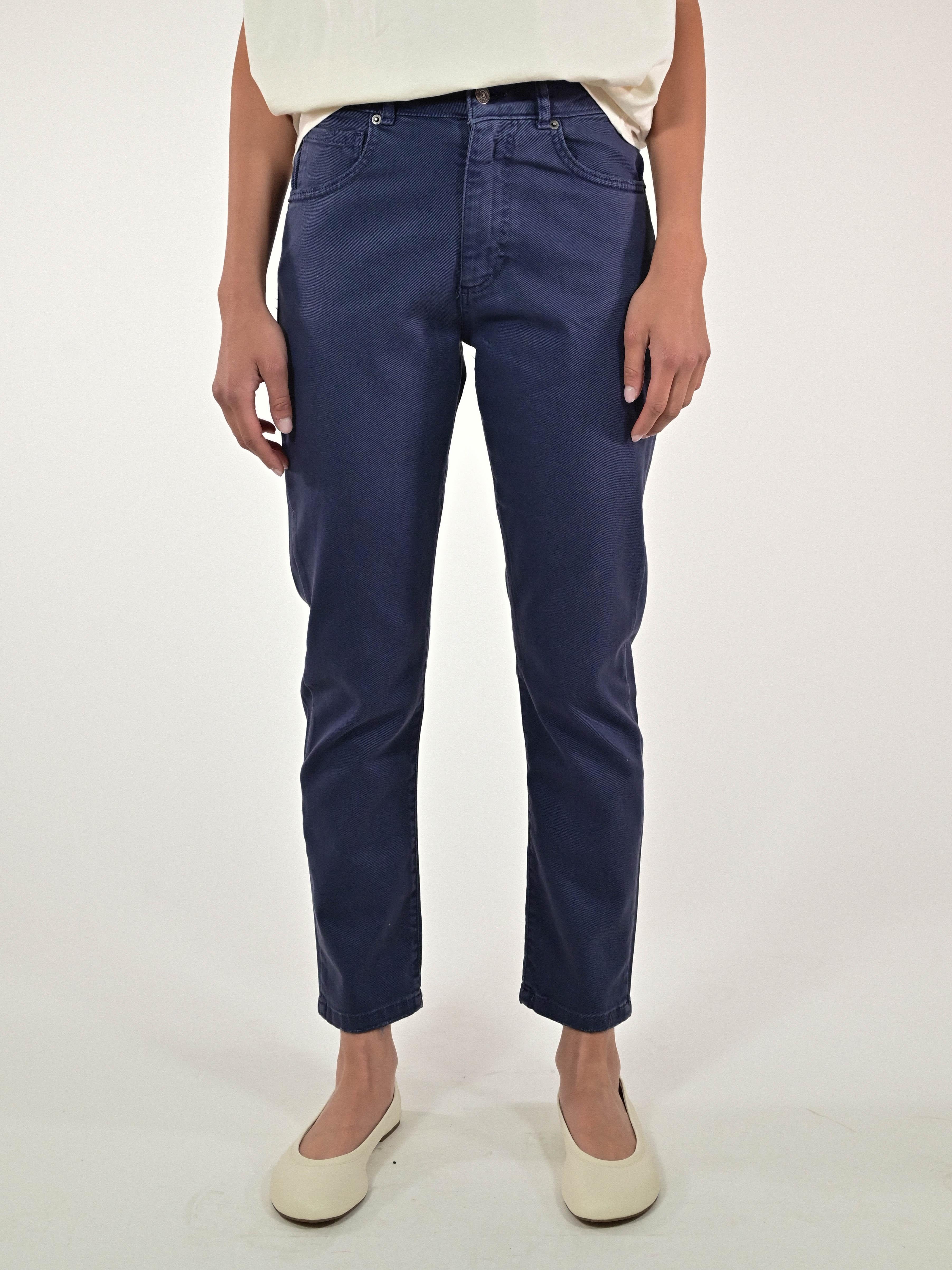 Jeans drill relaxed cotone blu BL342-535P32 BLU LALTRA|STORIA