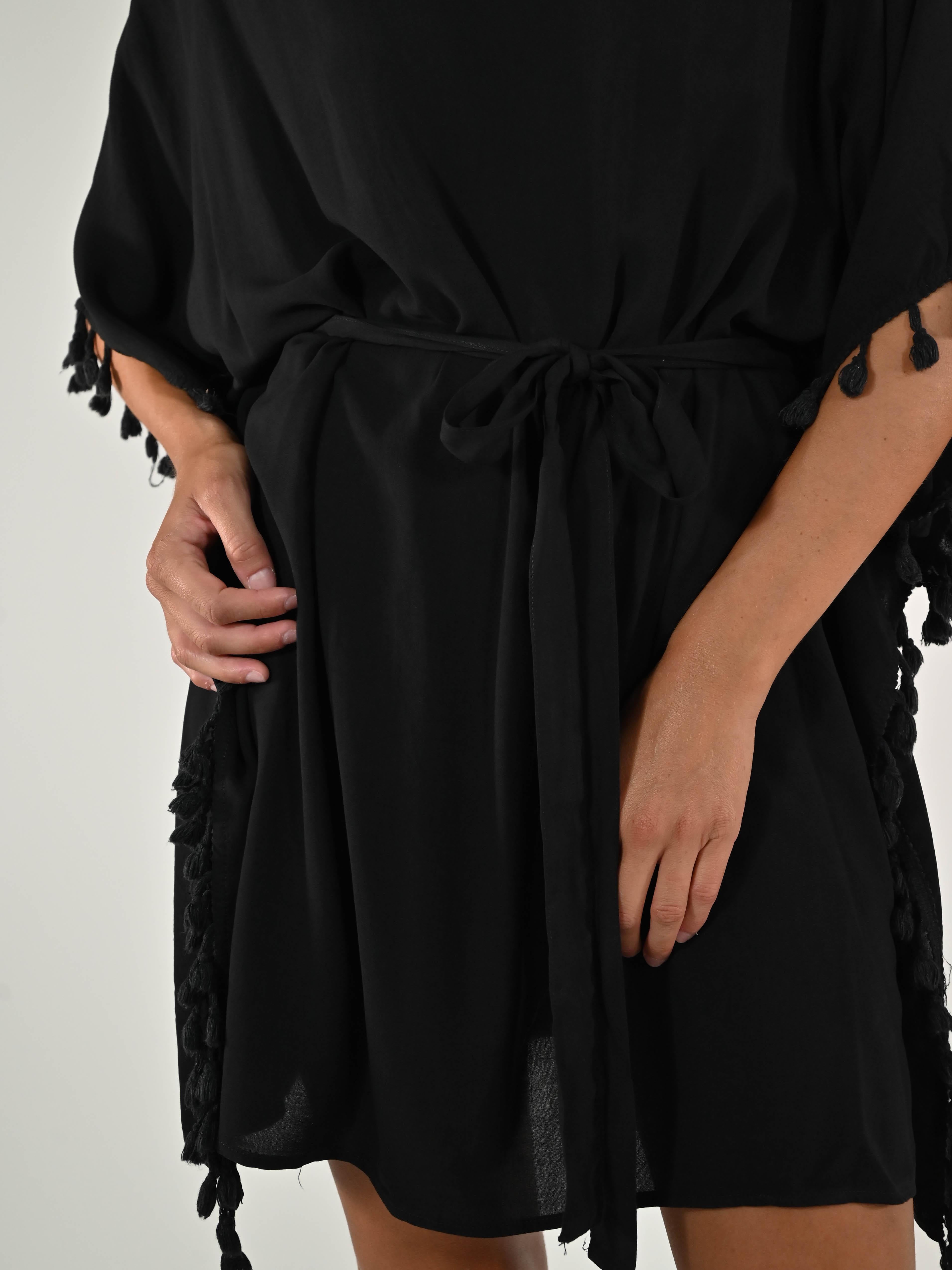Abito nappine viscosa nero A1116721 NERO LALTRA|STORIA