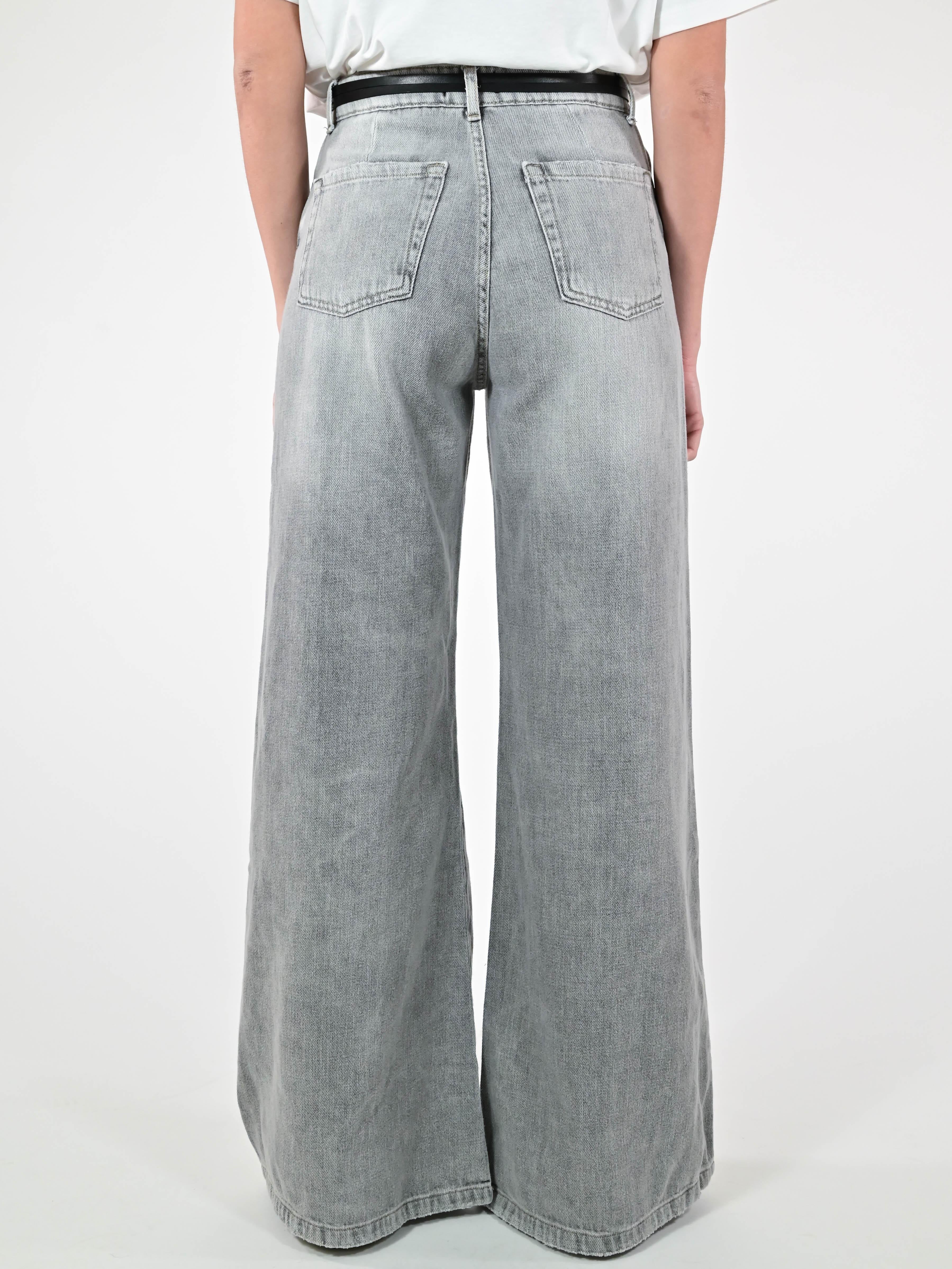 Jeans wide leg cotone grigio BL300-753P36 GRIGIO LALTRA|STORIA 