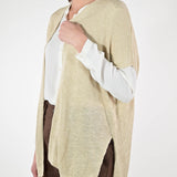 Cardigan filato smanicato lino-viscosa corda D93VN4426 CORDA LALTRA|STORIA 
