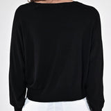 Cardigan bottoni viscosa nero D93VN5323 NERO LALTRA|STORIA 
