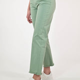 Pantalone slim in gabardine cotone verde salvia P1091029 VERDE SALVIA LALTRA|STORIA 