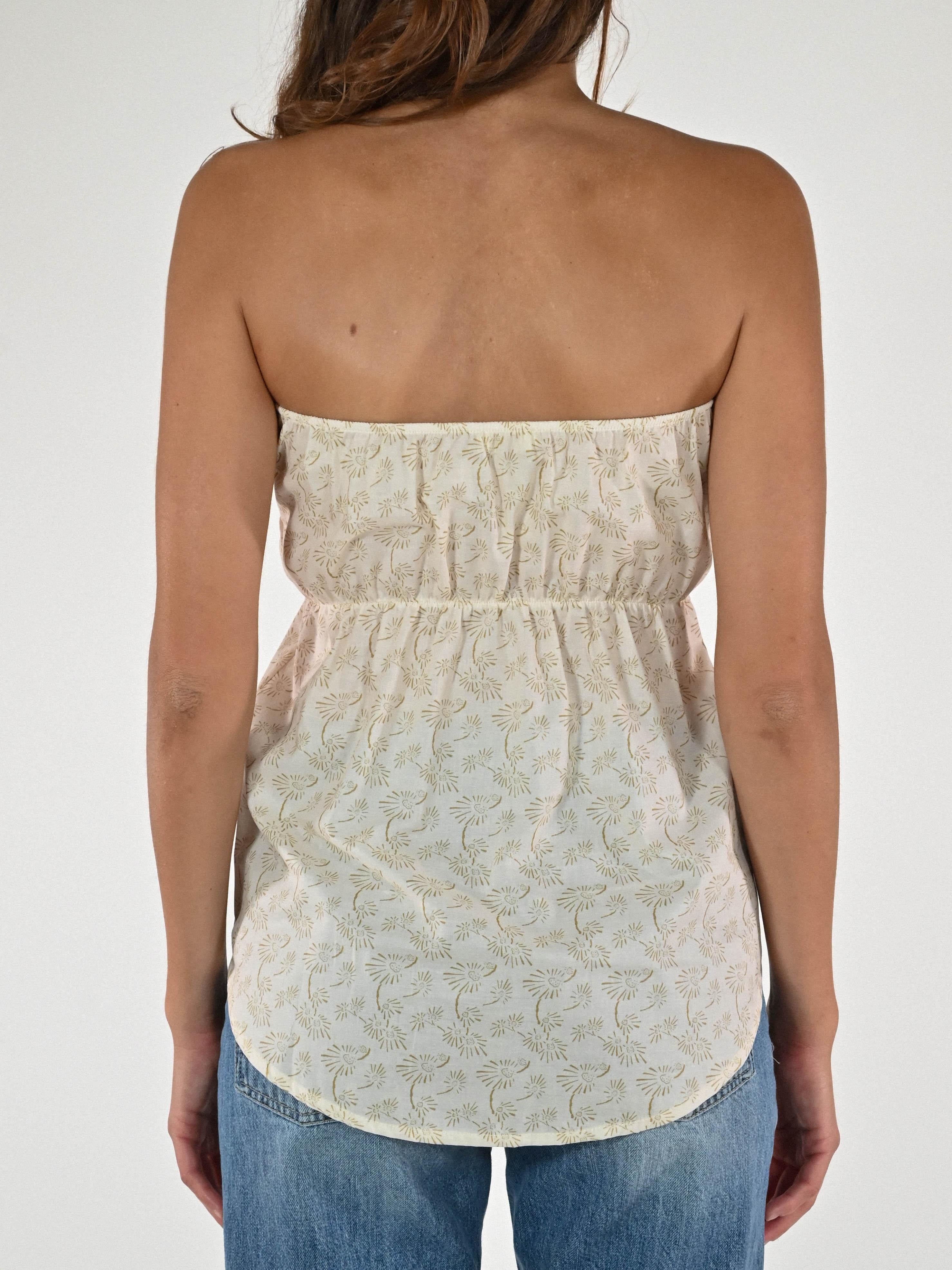 Top bottoni cotone beige TAPE250110 BEIGE LALTRA|STORIA 