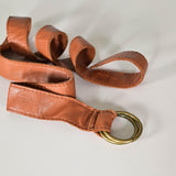 Cintura pelle anelli GGCNT908 TAUPE LALTRA|STORIA 