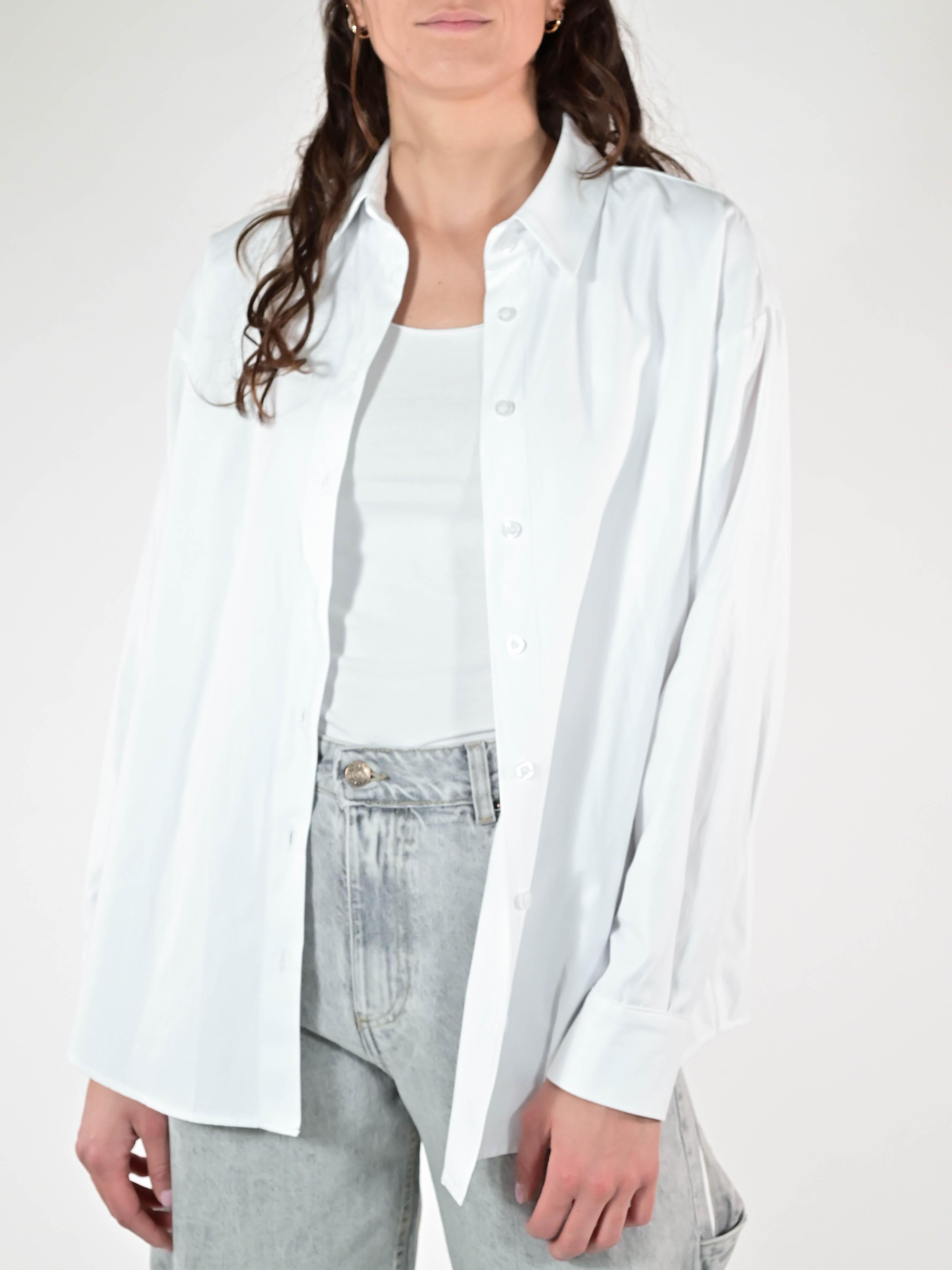 Camicia basic cotone bianco C6601-T141-BAS21 BIANCO LALTRA|STORIA 