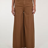 Pantalone palazzo con cinta cotone bruciato CPPE25420632 BRUCIATO LALTRA|STORIA 