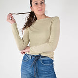 Maglia coste lurex frullino oro JS12635/9178 ORO LALTRA|STORIA 