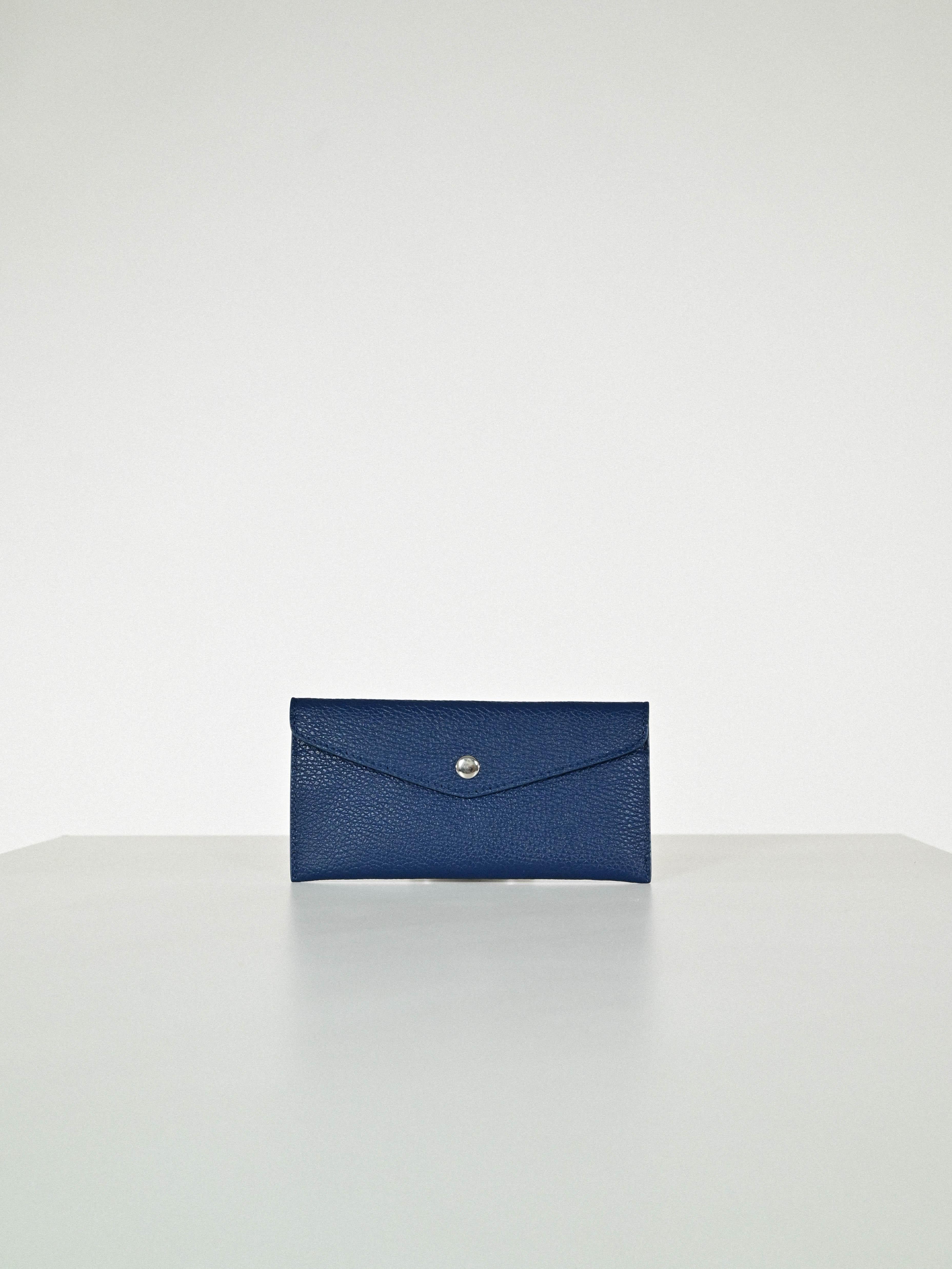 Portafoglio pelle patta blu H001811 BLU LALTRA|STORIA 