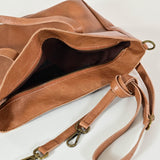 Borsa mini shopper piatta vera pelle cuoio GGAR03728 CUOIO LALTRA|STORIA 