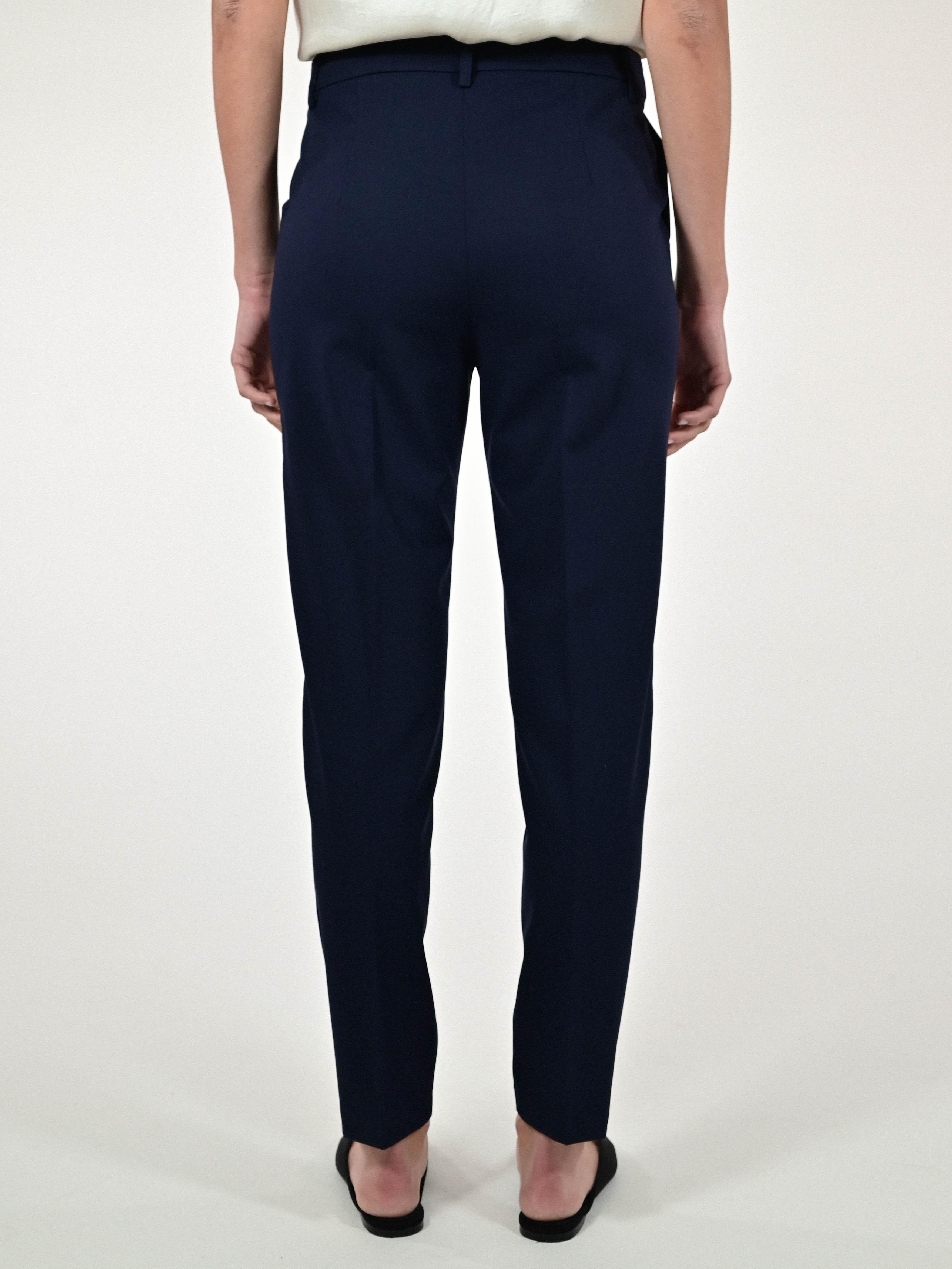 Pantalone sigaretta viscosa blu DCASAMI25PE0227 BLU LALTRA|STORIA 