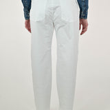 Pantalone bottoni cotone bianco P1101832 BIANCO LALTRA|STORIA 