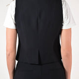 Gilet tasche viscosa nero VBPE252560435 NERO LALTRA|STORIA 