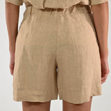 Shorts tasche lino deserto AS8P036-415 DESERTO LALTRA|STORIA 
