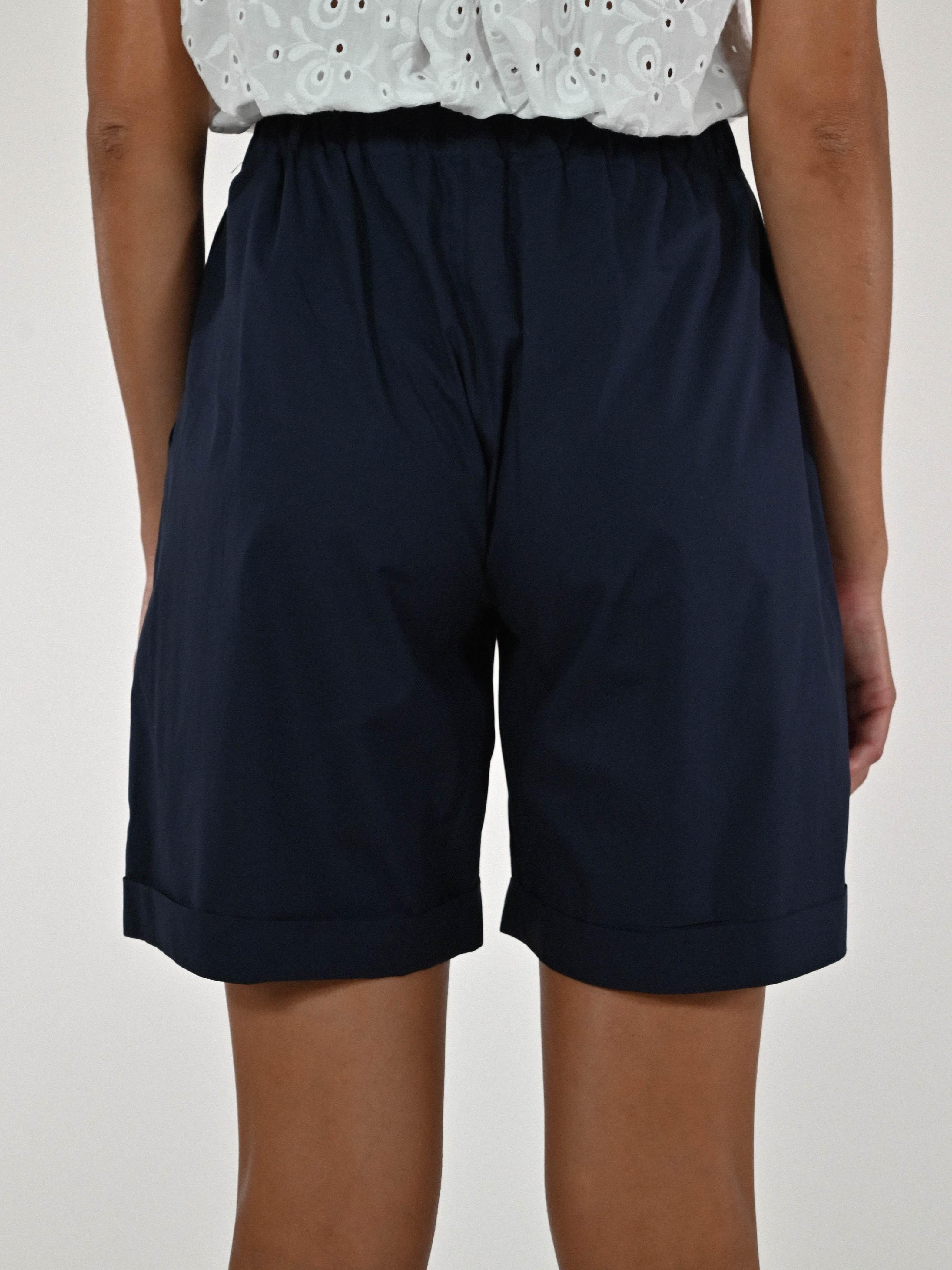Bermuda risvolto cotone blu P1115816 BLU LALTRA|STORIA 