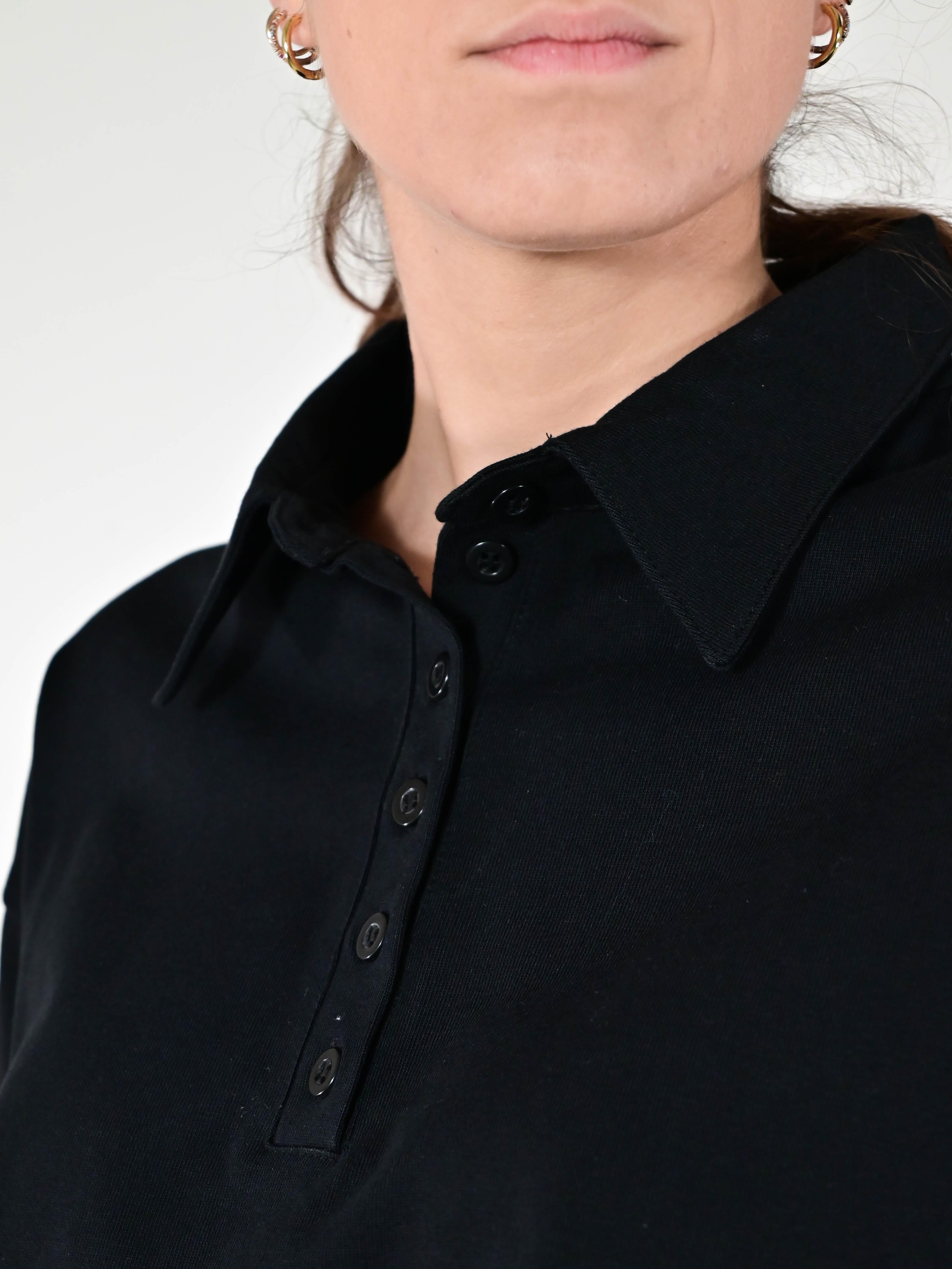 Maglia polo cotone nero VB1566128 NERO LALTRA|STORIA 