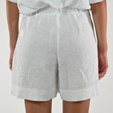 Shorts tasche lino bianco AS8P036-415 BIANCO LALTRA|STORIA 