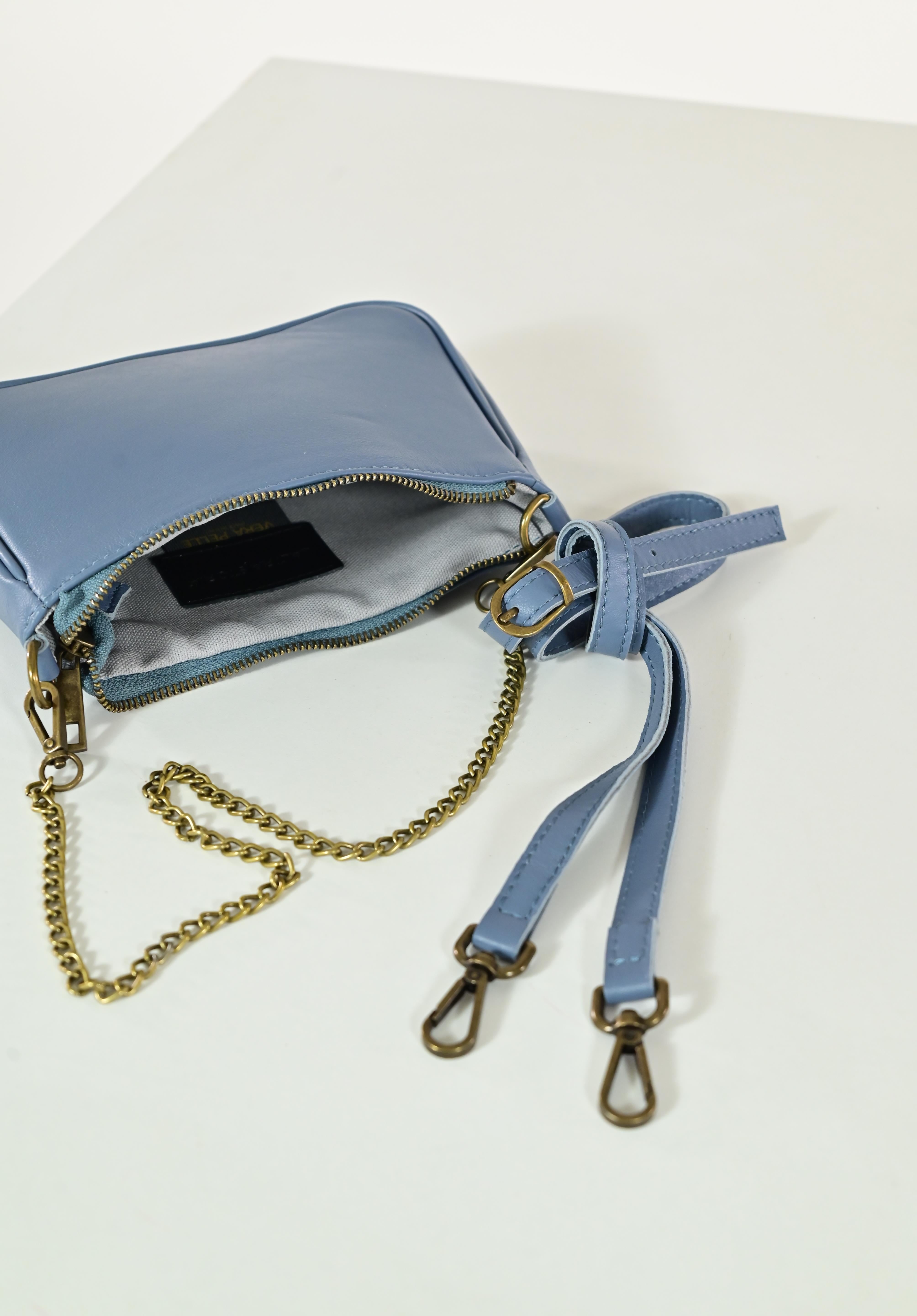 Pochette mini spalla vera pelle jeans GGAR15523 JEANS LALTRA|STORIA 