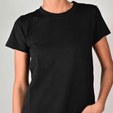 Maglia girocollo manica corta cotone JS18775/9036 NERO LALTRA|STORIA 