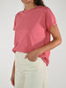 T-shirt girocollo cotone tulipano