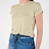 Maglia coste lurex manica corta oro JS19598/9178 ORO LALTRA|STORIA 