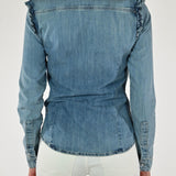 Camicia jeans ruchès spalle MATILDE-26231 DENIM LALTRA|STORIA 