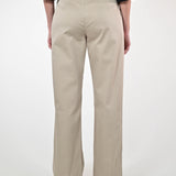Pantalone gamba dritta in cotone beige P1100227 BEIGE LALTRA|STORIA 