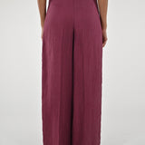 Pantalone palazzo cangiante lino india CPPE25432434 INDIA LALTRA|STORIA 