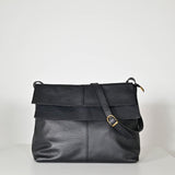 Borsa doppia patta pelle GGAR11046 GRIGIO LALTRA|STORIA 
