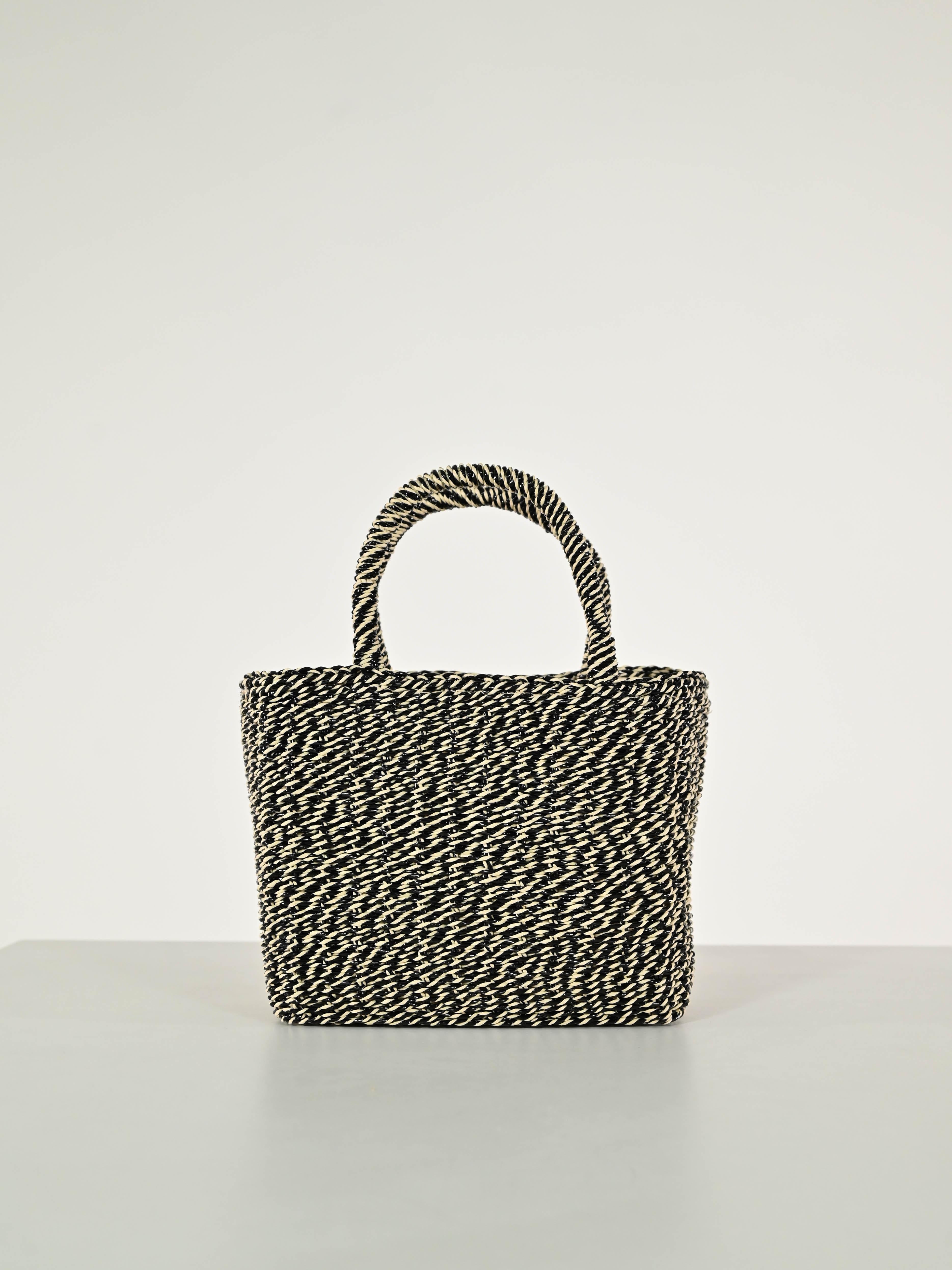 Borsa mini tote twist AMGC0068 NERO LALTRA|STORIA 