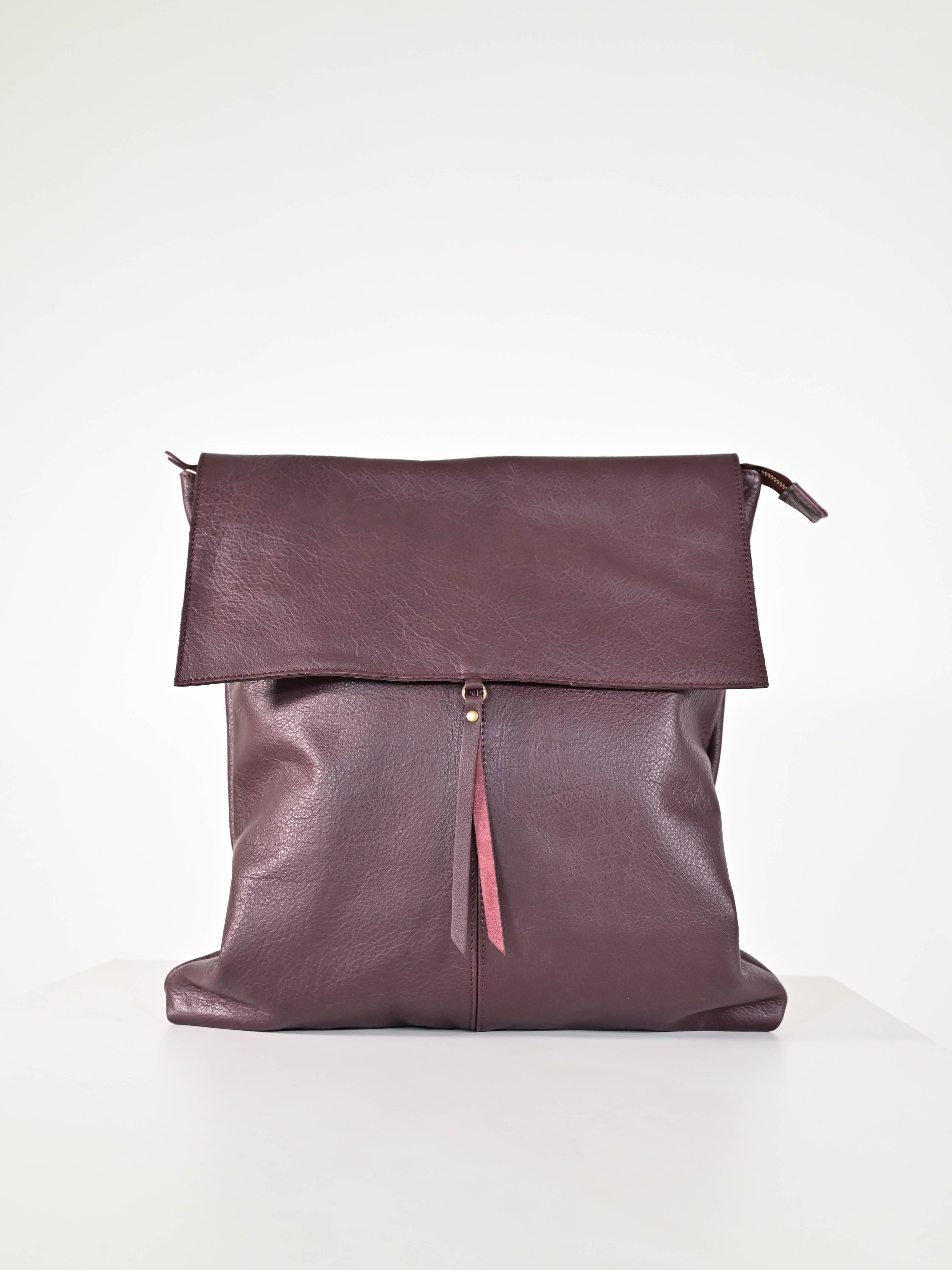 Zaino patta vera pelle vino GG1601449 VINO LALTRA|STORIA 
