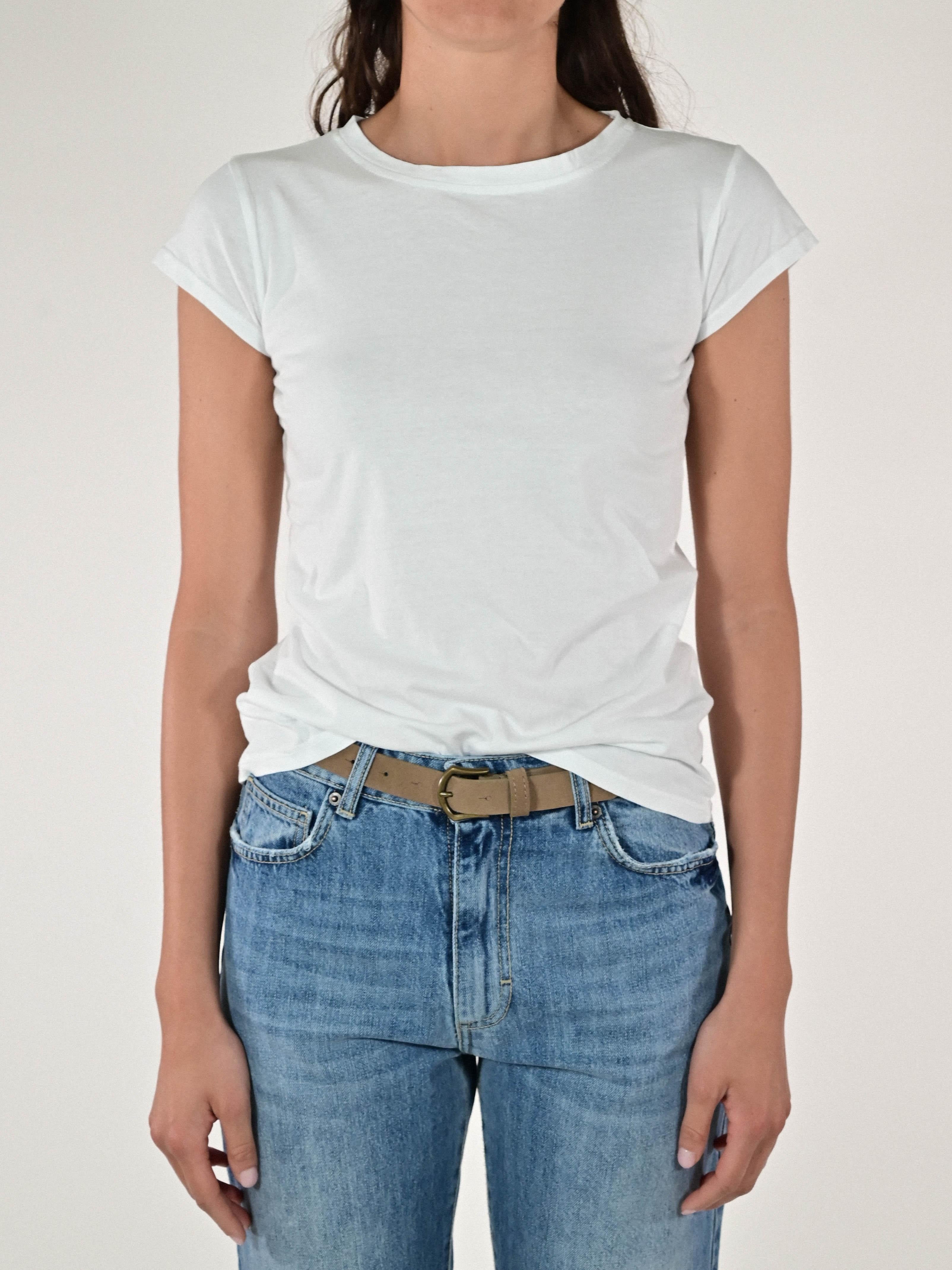 T-shirt basica cotone bianca JS19729/9027 BIANCO LALTRA|STORIA 