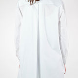 Camicia basic lunga cotone bianco C5645-NT/BAS21 BIANCO LALTRA|STORIA 