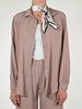 Camicia bottoni viscosa cipria