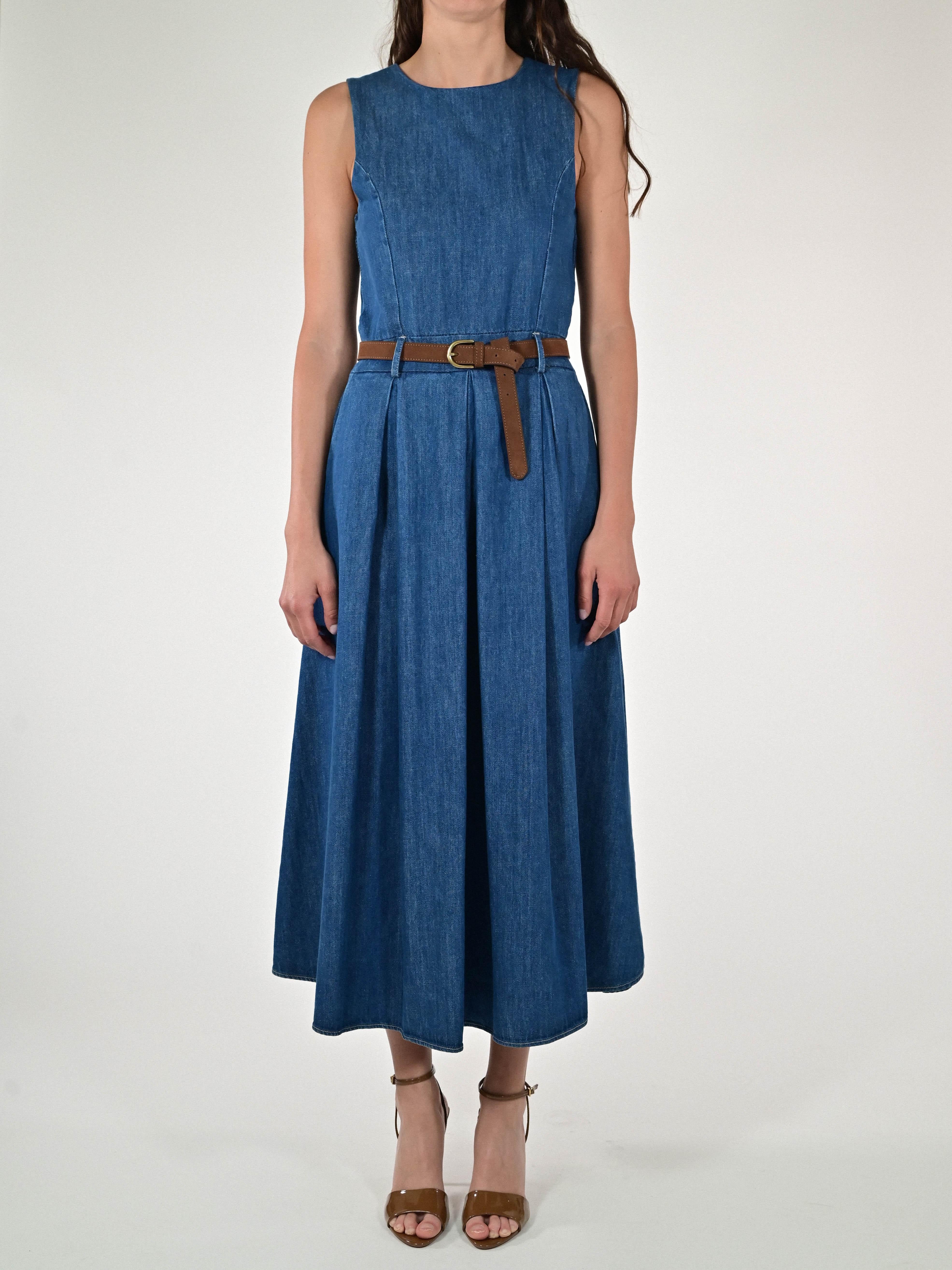 Abito con cannoni in jeans CP25110540 DENIM LALTRA|STORIA 