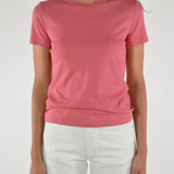 T-shirt slim girocollo cotone tulipano M1107-TP-BAS11 TULIPANO LALTRA|STORIA 