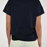 T-shirt girocollo cotone blu M1488-TP-BAS11 BLU LALTRA|STORIA 