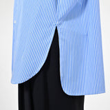 Camicia basic lunga cotone azzurro C5645-NT/BAS21 RIGA AZZURRA LALTRA|STORIA 