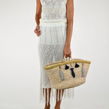 Gonna crochet lurex viscosa bianca G6825-T183-BAS25 BIANCO LALTRA|STORIA 