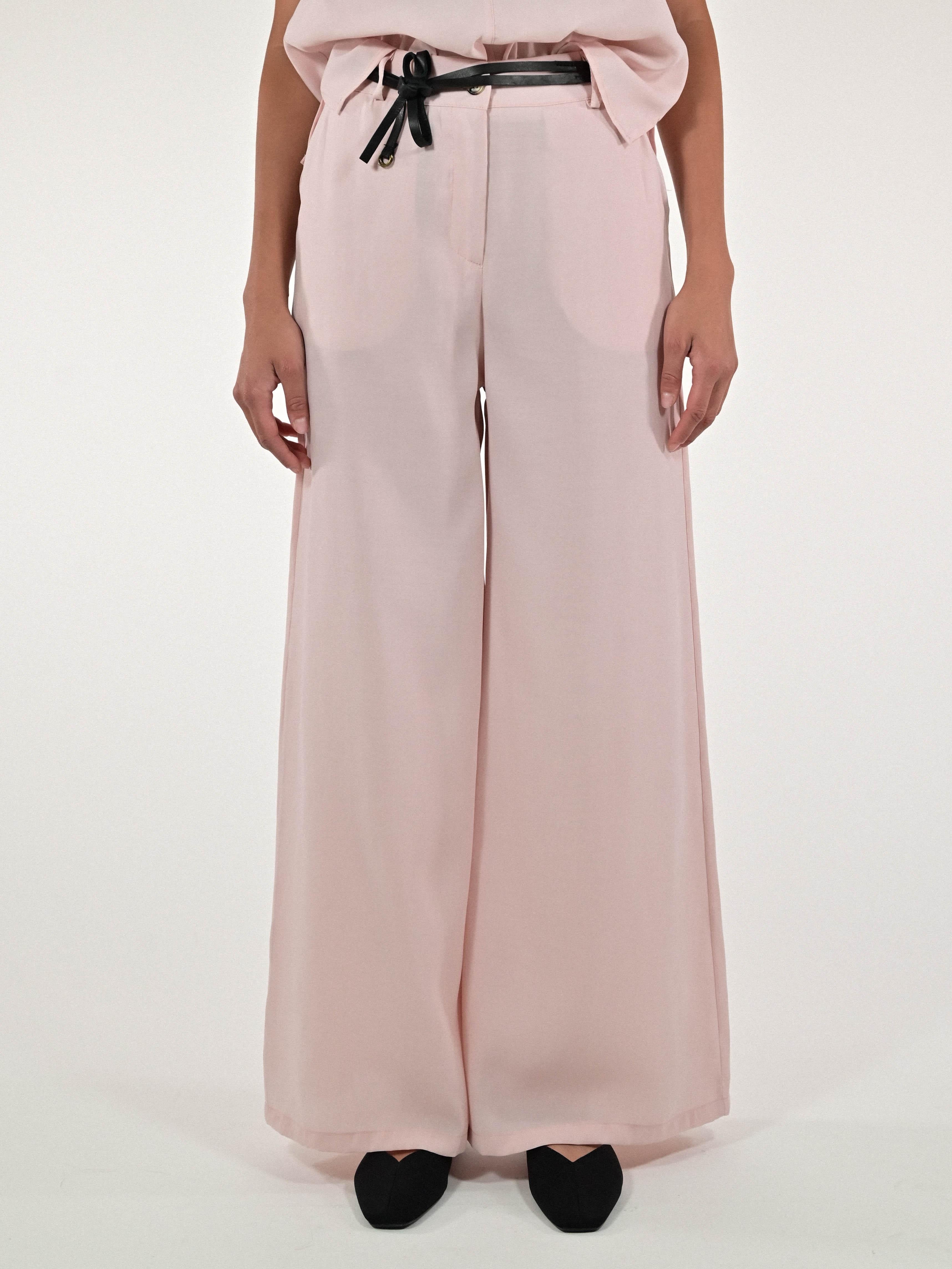 Pantalone palazzo modal cipria P1105728 CIPRIA LALTRA|STORIA 