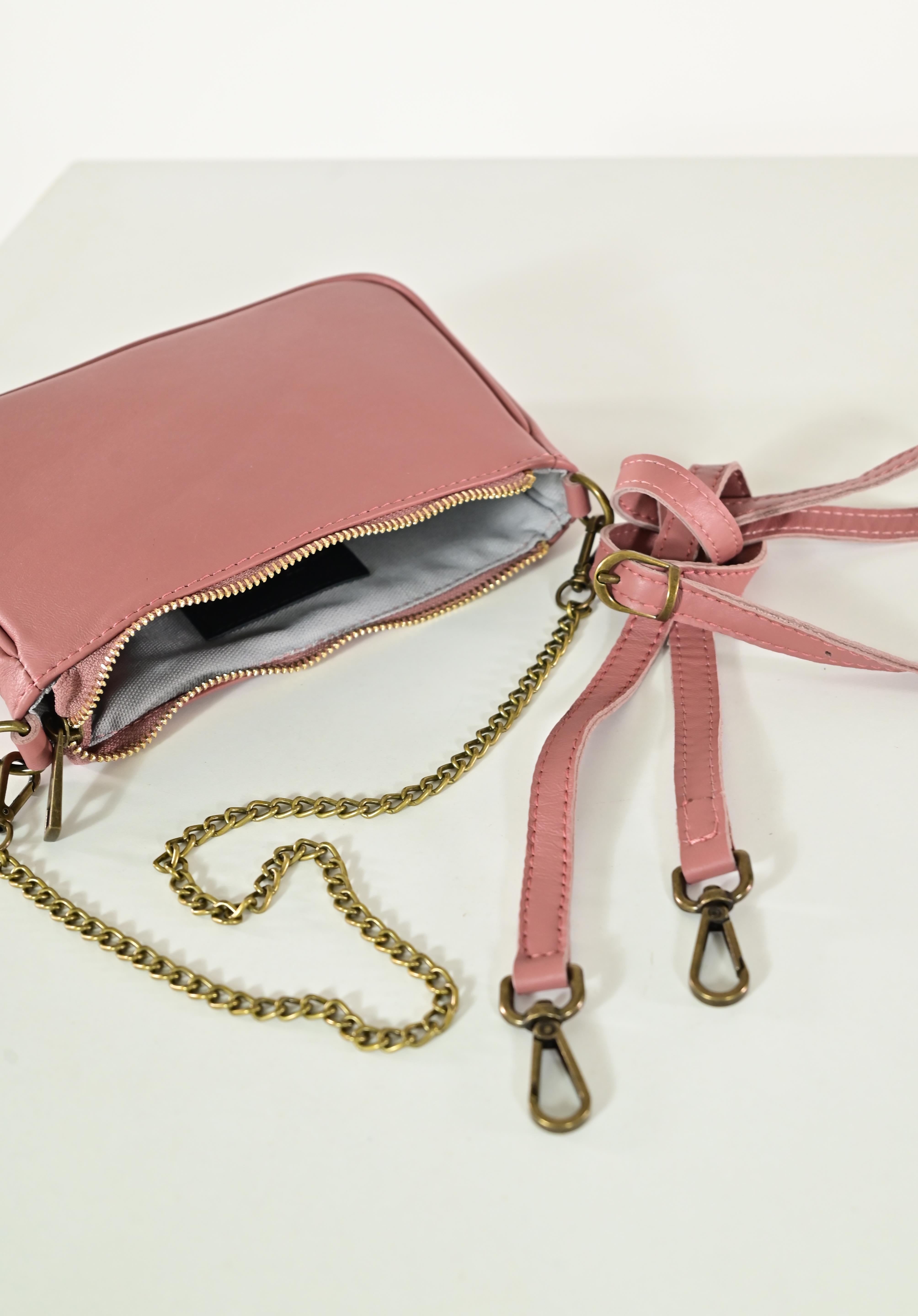 Pochette mini spalla vera pelle rosa antico GGAR15523 ROSA ANTICO LALTRA|STORIA 