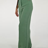 Pantalone palazzo cangiante lino salvia CPPE25432434 SALVIA LALTRA|STORIA 