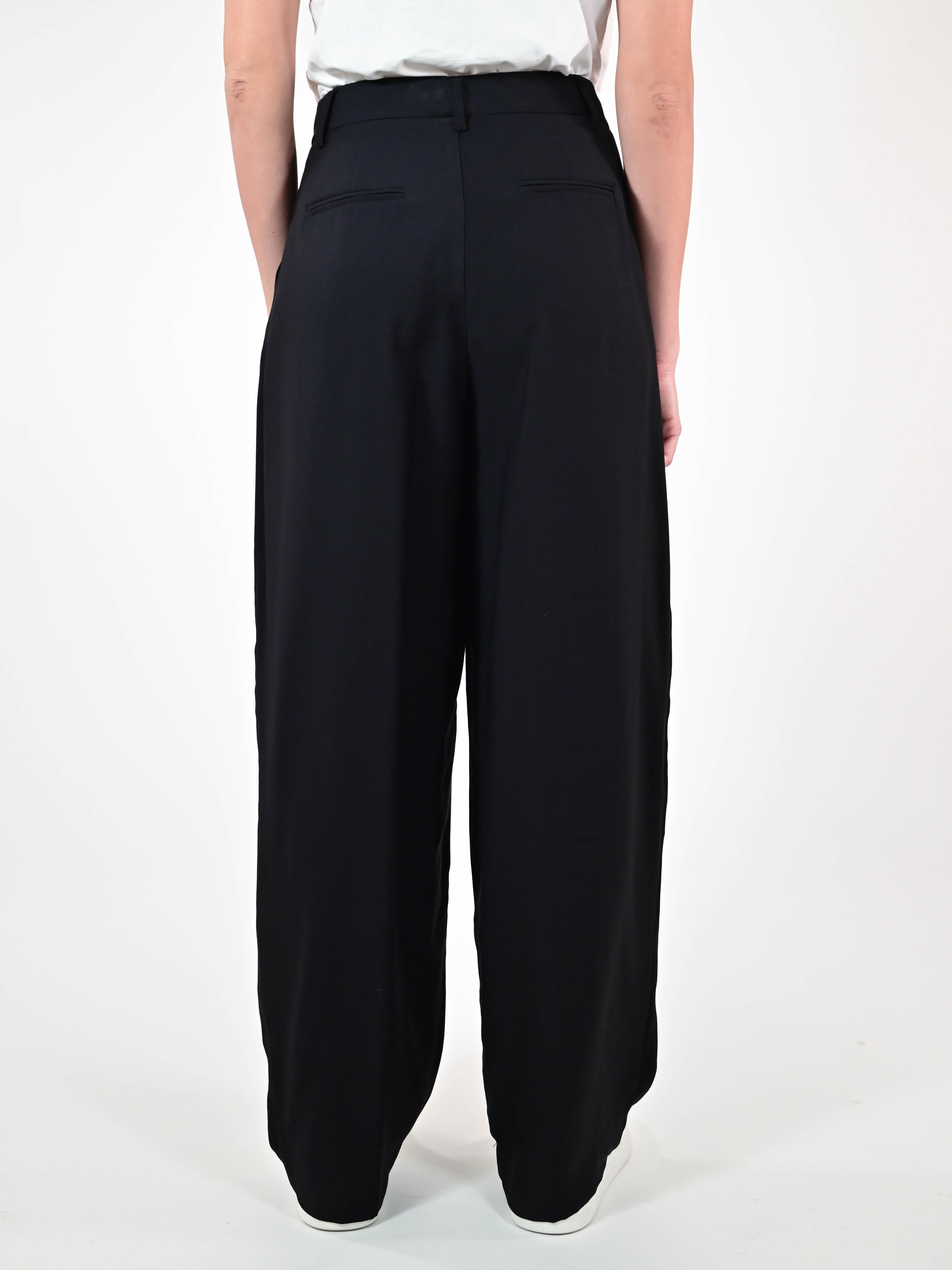Pantalone largo pinces viscosa nero VBPE254560842 NERO LALTRA|STORIA 