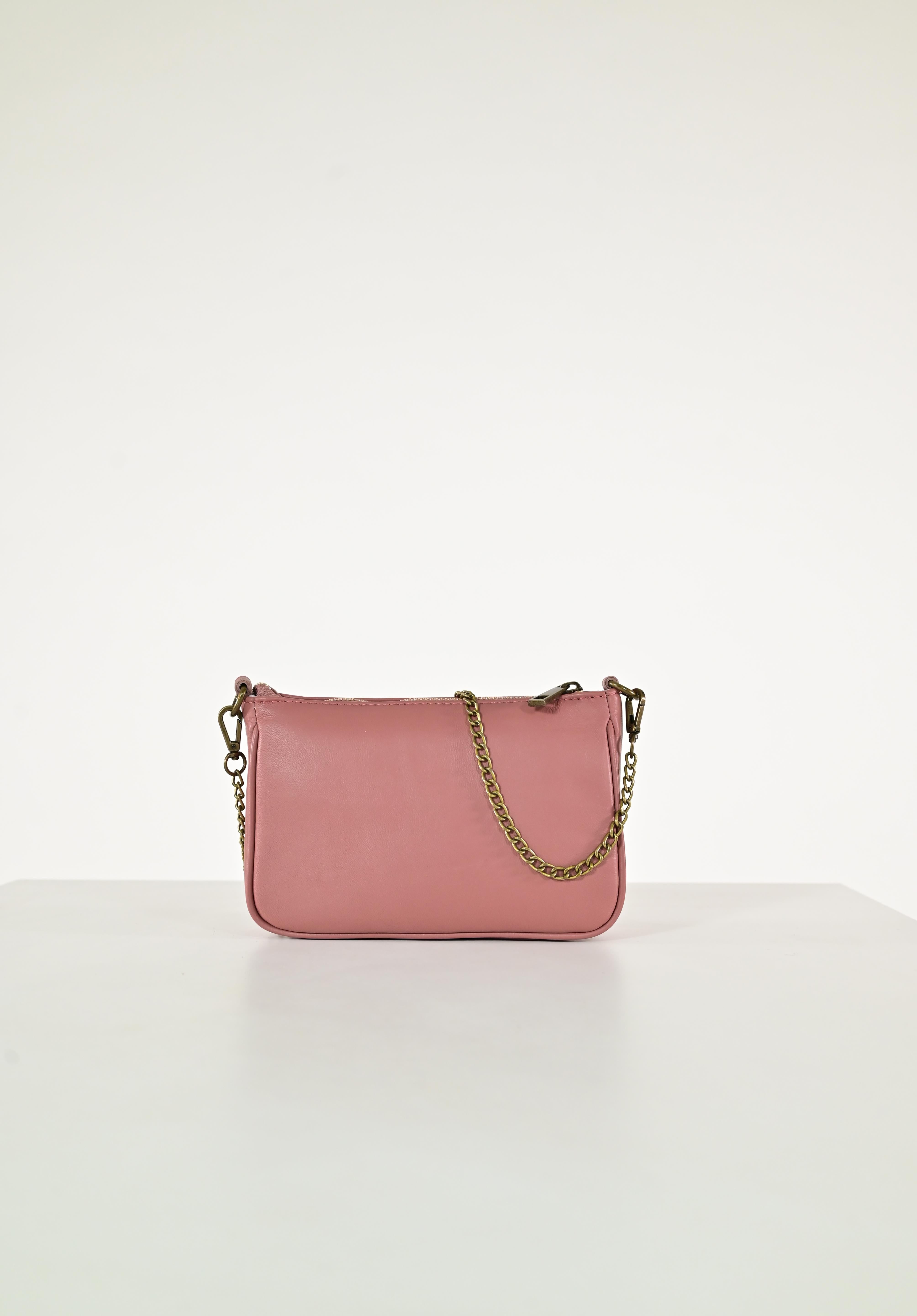 Pochette mini spalla vera pelle rosa antico GGAR15523 ROSA ANTICO LALTRA|STORIA 