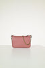 Pochette mini spalla vera pelle rosa antico