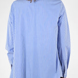 Camicia righe tasche cotone blu C5569-T182-BAS27 RIGA BLU LALTRA|STORIA 